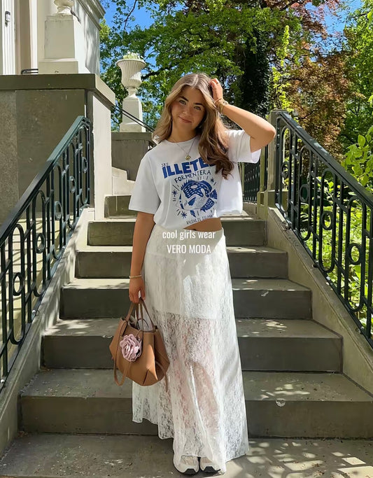 VMOLLIE Long Skirt - Snow White
