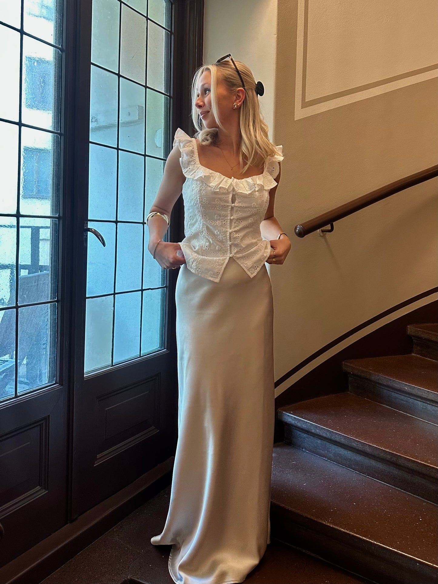 VMLOLA Long Skirt - Pumice Stone