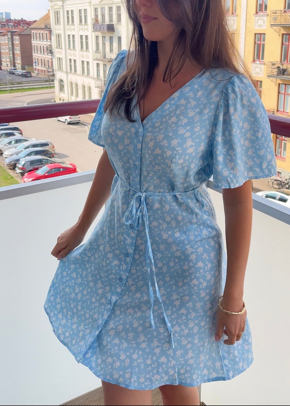 VMALBA Short Dress - Airy Blue