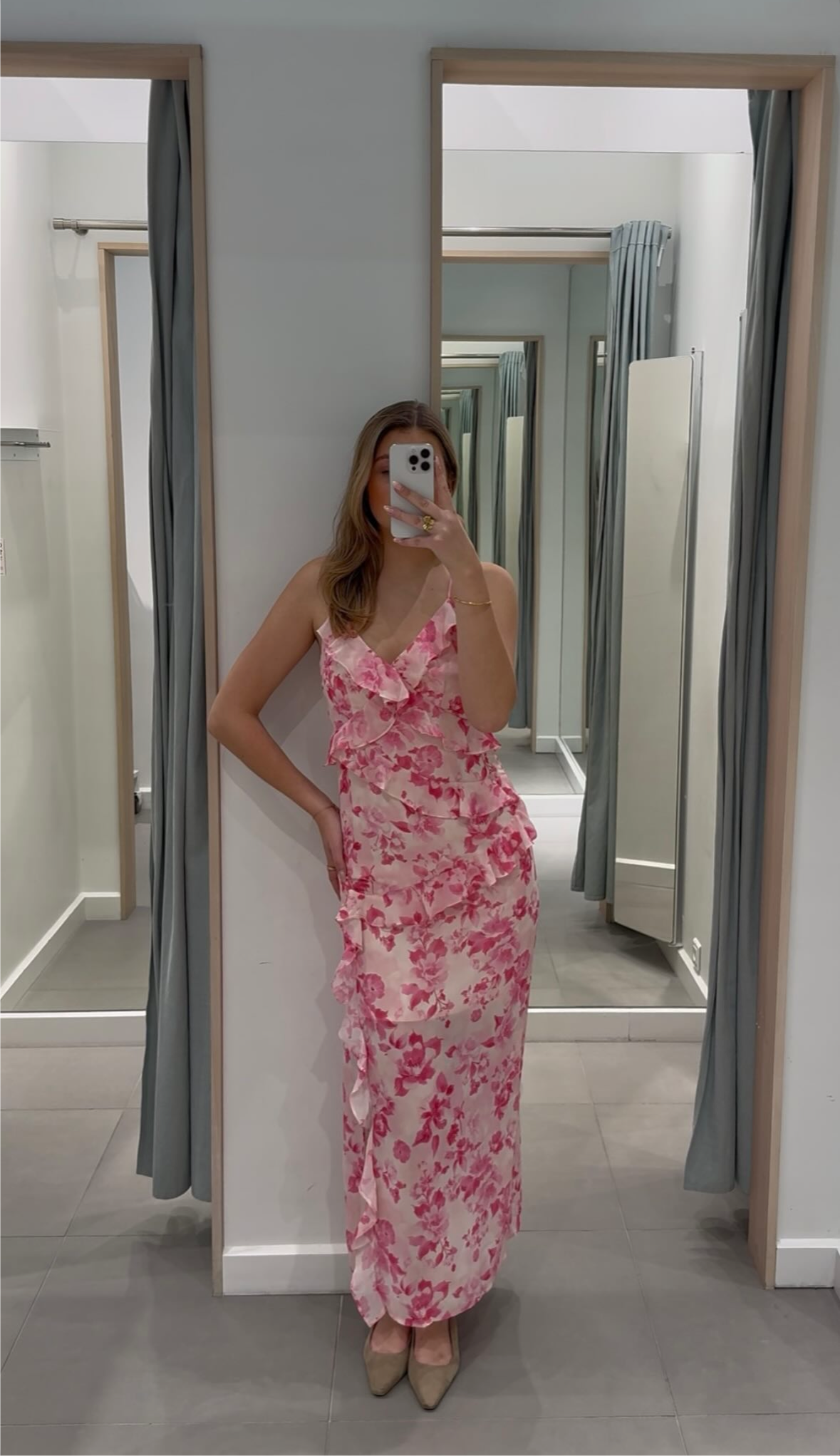 VMAMINA Long Dress - Parfait Pink