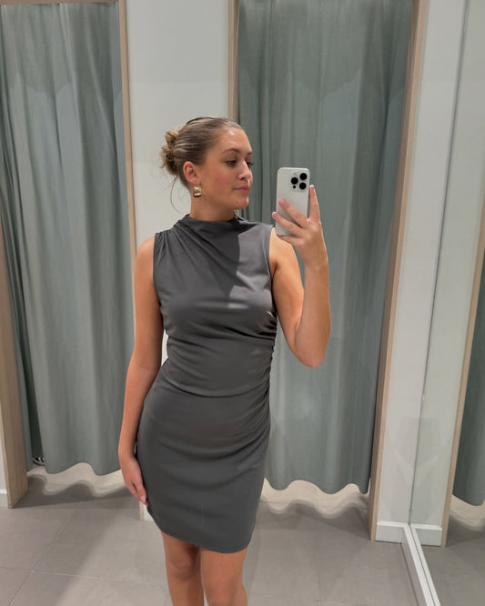 VMSIANA Short Dress - Lava Smoke