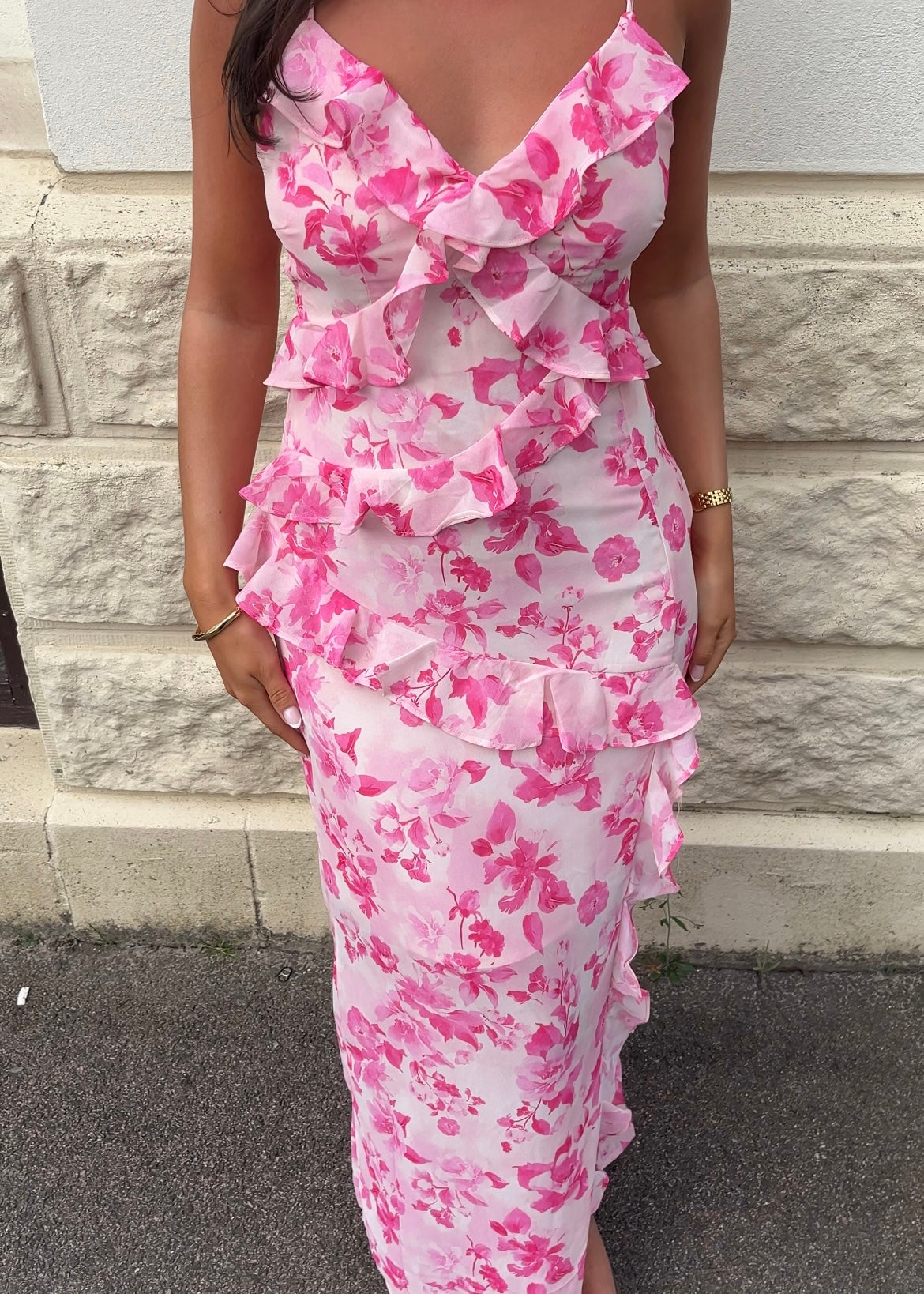 VMAMINA Long Dress - Parfait Pink